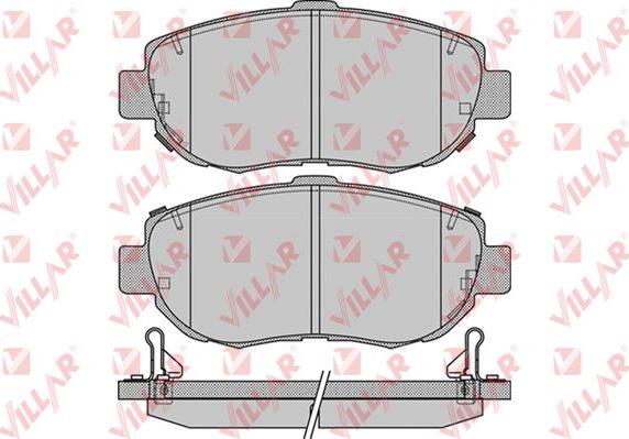 Villar 626.1033 - Комплект спирачно феродо, дискови спирачки vvparts.bg