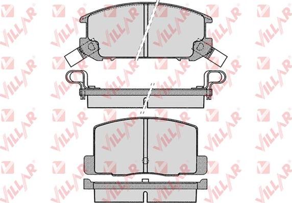 Villar 626.1024 - Комплект спирачно феродо, дискови спирачки vvparts.bg