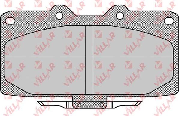 Villar 626.1027 - Комплект спирачно феродо, дискови спирачки vvparts.bg