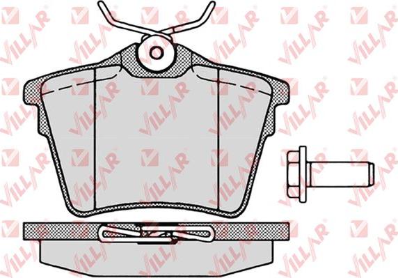 Villar 626.1195 - Комплект спирачно феродо, дискови спирачки vvparts.bg