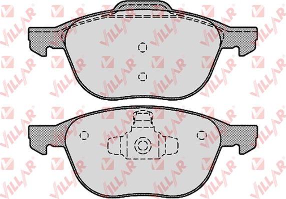 Villar 626.1190 - Комплект спирачно феродо, дискови спирачки vvparts.bg