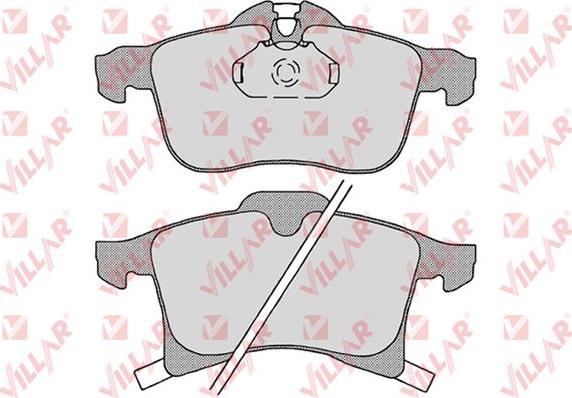 Villar 626.1197 - Комплект спирачно феродо, дискови спирачки vvparts.bg