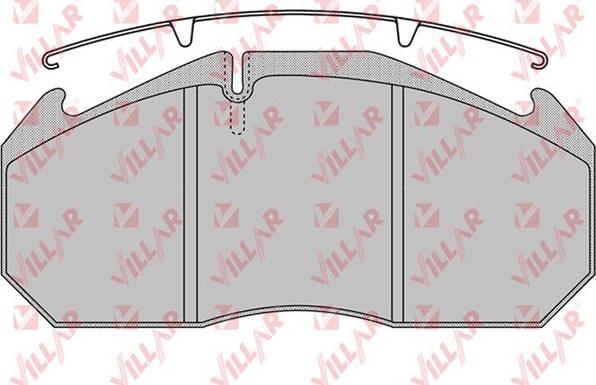 Villar 626.1152 - Комплект спирачно феродо, дискови спирачки vvparts.bg