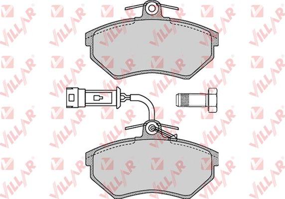 Villar 626.1136 - Комплект спирачно феродо, дискови спирачки vvparts.bg