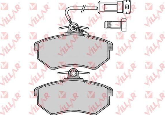 Villar 626.1137 - Комплект спирачно феродо, дискови спирачки vvparts.bg