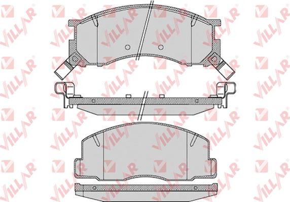 Villar 626.1126 - Комплект спирачно феродо, дискови спирачки vvparts.bg