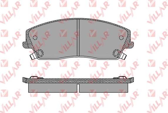 Villar 626.1399 - Комплект спирачно феродо, дискови спирачки vvparts.bg