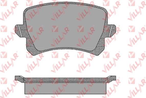 Villar 626.1390 - Комплект спирачно феродо, дискови спирачки vvparts.bg