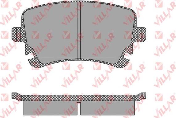 Villar 626.1398 - Комплект спирачно феродо, дискови спирачки vvparts.bg