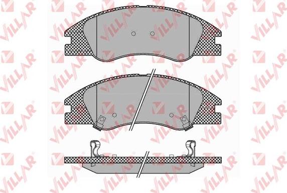 Villar 626.1349 - Комплект спирачно феродо, дискови спирачки vvparts.bg