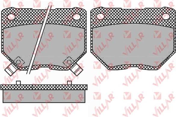 Villar 626.1341 - Комплект спирачно феродо, дискови спирачки vvparts.bg