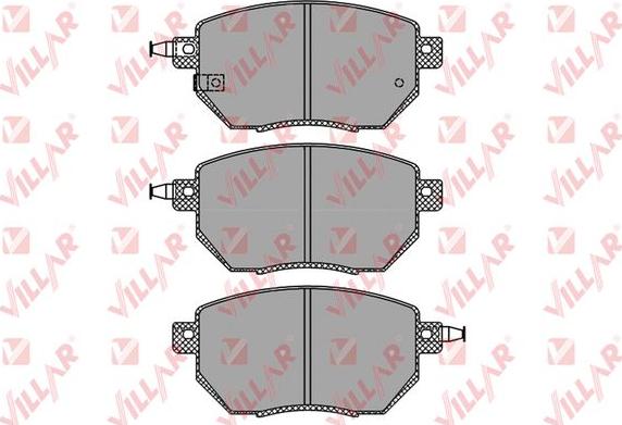 Villar 626.1342 - Комплект спирачно феродо, дискови спирачки vvparts.bg