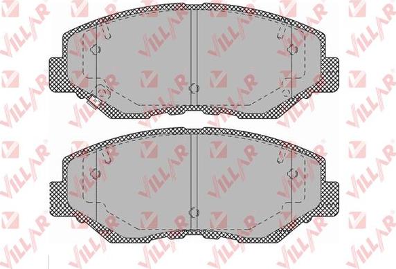Villar 626.1364 - Комплект спирачно феродо, дискови спирачки vvparts.bg