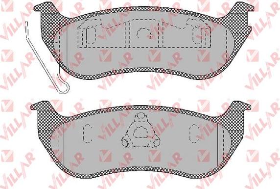 Villar 626.1366 - Комплект спирачно феродо, дискови спирачки vvparts.bg