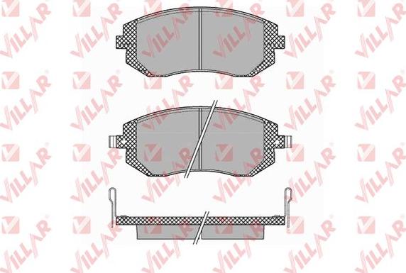 Villar 626.1363 - Комплект спирачно феродо, дискови спирачки vvparts.bg