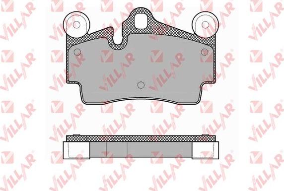 Villar 626.1362 - Комплект спирачно феродо, дискови спирачки vvparts.bg