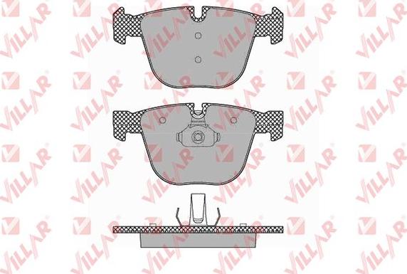 Villar 626.1367 - Комплект спирачно феродо, дискови спирачки vvparts.bg