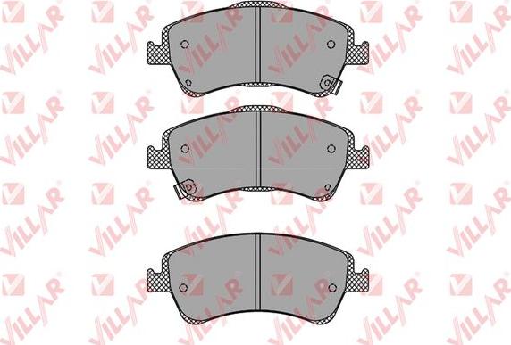 Villar 626.1313 - Комплект спирачно феродо, дискови спирачки vvparts.bg