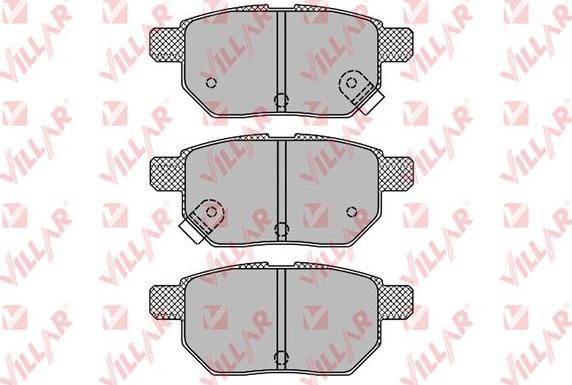 Villar 626.1312 - Комплект спирачно феродо, дискови спирачки vvparts.bg