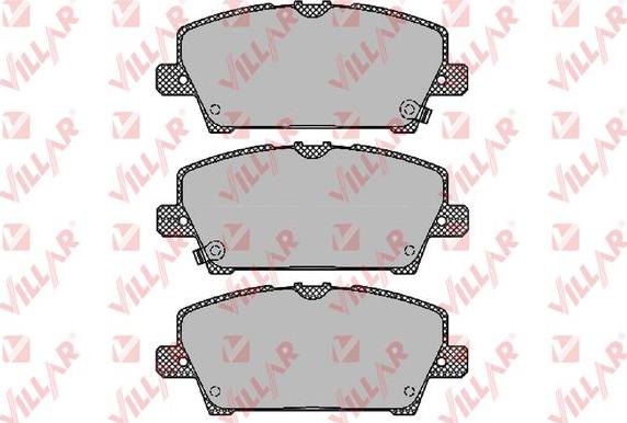 Villar 626.1317 - Комплект спирачно феродо, дискови спирачки vvparts.bg