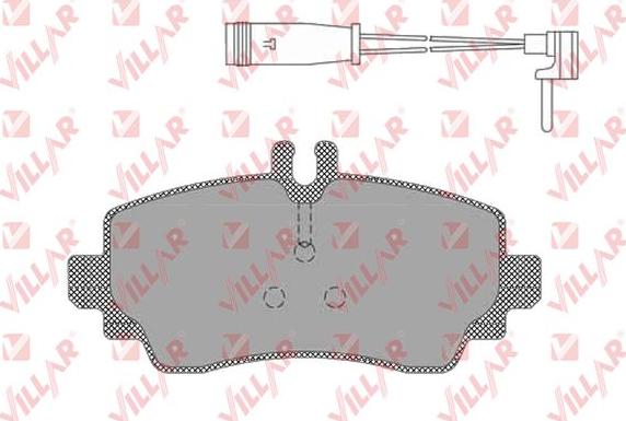 Villar 626.1387 - Комплект спирачно феродо, дискови спирачки vvparts.bg