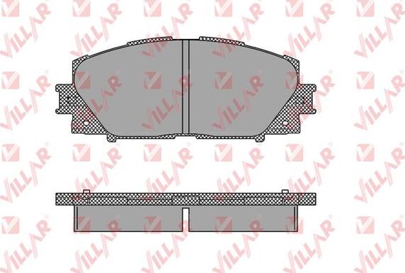 Villar 626.1333 - Комплект спирачно феродо, дискови спирачки vvparts.bg