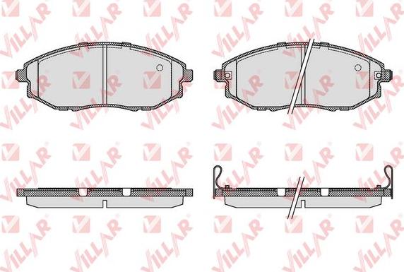 Villar 626.1321 - Комплект спирачно феродо, дискови спирачки vvparts.bg