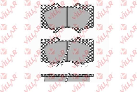 Villar 626.1379 - Комплект спирачно феродо, дискови спирачки vvparts.bg