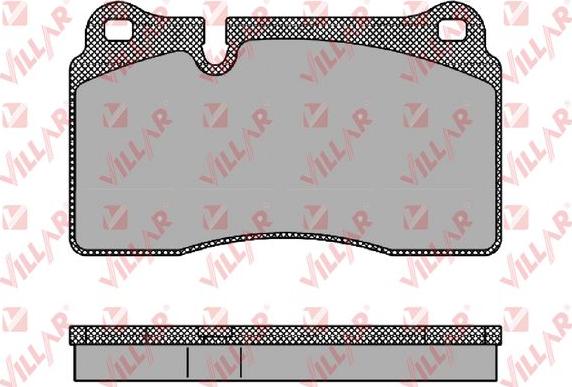 Villar 626.1376 - Комплект спирачно феродо, дискови спирачки vvparts.bg