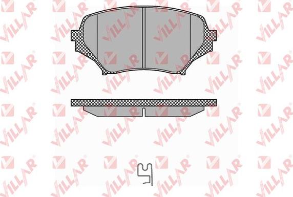 Villar 626.1378 - Комплект спирачно феродо, дискови спирачки vvparts.bg