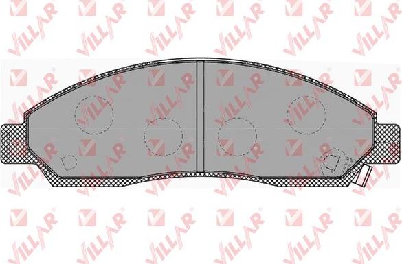 Villar 626.1372 - Комплект спирачно феродо, дискови спирачки vvparts.bg