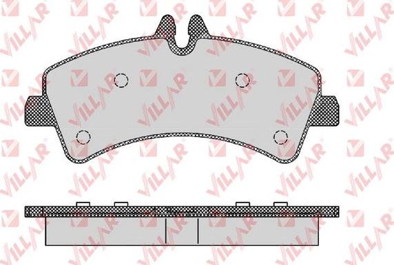 Villar 626.1294 - Комплект спирачно феродо, дискови спирачки vvparts.bg