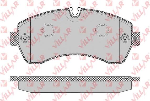 Villar 626.1295 - Комплект спирачно феродо, дискови спирачки vvparts.bg