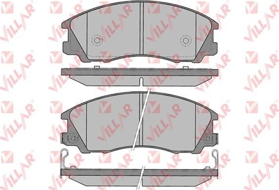 Villar 626.1291 - Комплект спирачно феродо, дискови спирачки vvparts.bg