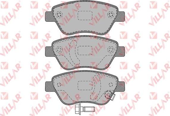 Villar 626.1247 - Комплект спирачно феродо, дискови спирачки vvparts.bg