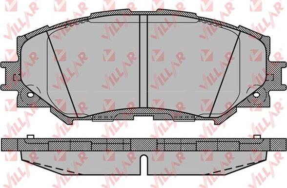 Villar 626.1258 - Комплект спирачно феродо, дискови спирачки vvparts.bg