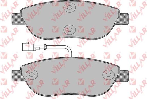 Villar 626.1268 - Комплект спирачно феродо, дискови спирачки vvparts.bg