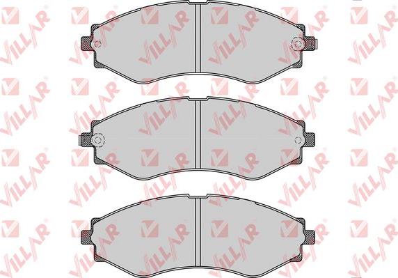 Villar 626.1209 - Комплект спирачно феродо, дискови спирачки vvparts.bg