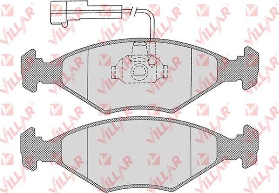 Villar 626.1204 - Комплект спирачно феродо, дискови спирачки vvparts.bg