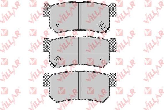 Villar 626.1210 - Комплект спирачно феродо, дискови спирачки vvparts.bg