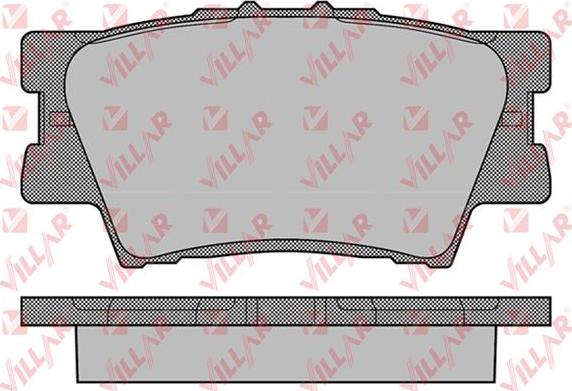 Villar 626.1281 - Комплект спирачно феродо, дискови спирачки vvparts.bg