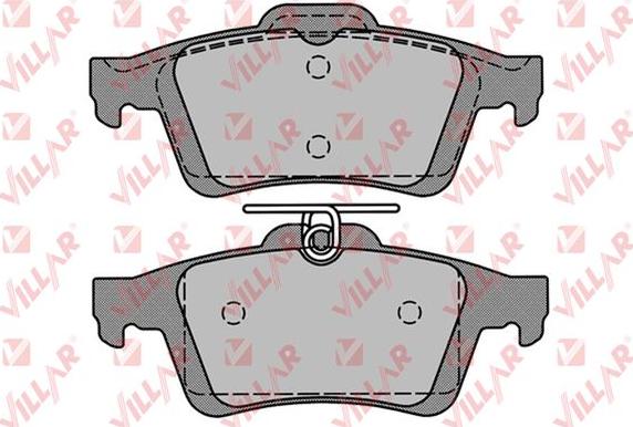 Villar 626.1236 - Комплект спирачно феродо, дискови спирачки vvparts.bg