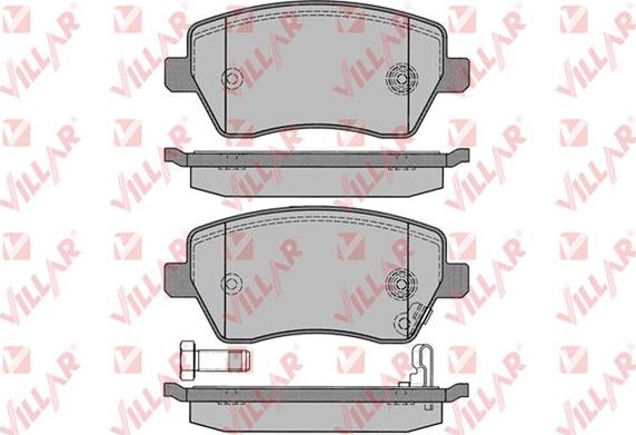 Villar 626.1229 - Комплект спирачно феродо, дискови спирачки vvparts.bg