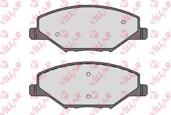 Villar 626.1795 - Комплект спирачно феродо, дискови спирачки vvparts.bg