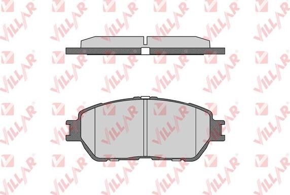 Villar 626.1792 - Комплект спирачно феродо, дискови спирачки vvparts.bg