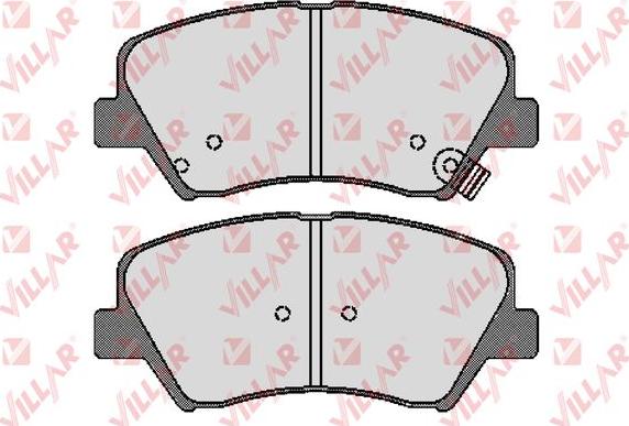 Villar 626.1744 - Комплект спирачно феродо, дискови спирачки vvparts.bg