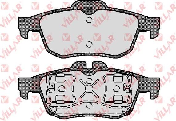 Villar 626.1761 - Комплект спирачно феродо, дискови спирачки vvparts.bg