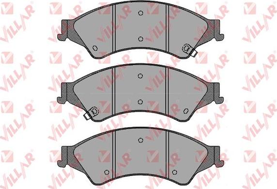 Villar 626.1768 - Комплект спирачно феродо, дискови спирачки vvparts.bg