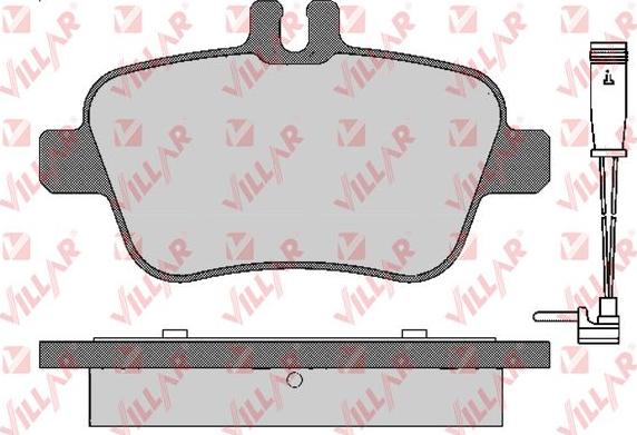 Villar 626.1782A - Комплект спирачно феродо, дискови спирачки vvparts.bg