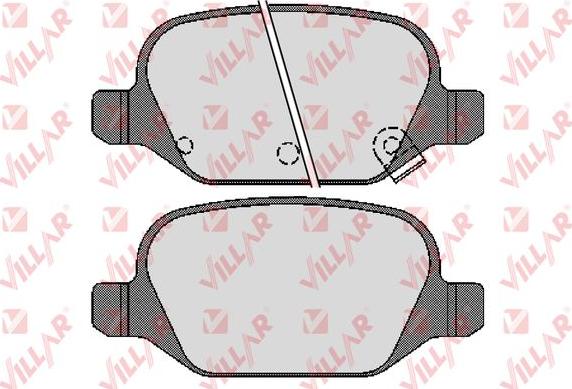 Villar 626.1724 - Комплект спирачно феродо, дискови спирачки vvparts.bg